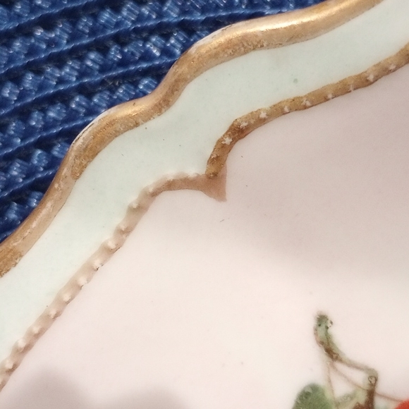 Vintage Hand painted Porcelain "Cherries" Plate 🍒 - Picture 3 of 5